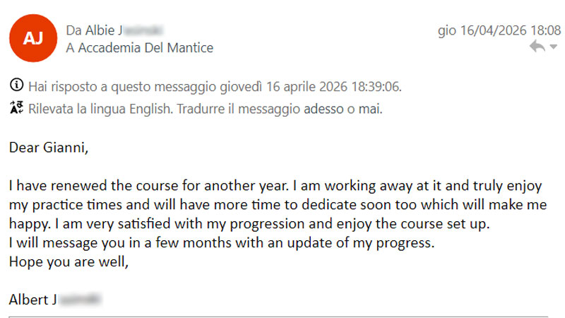 Feedback Studente